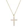 Циркониевое колье с крестом Женское Легкая роскошь Индивидуальность Универсальное Микровставка Подвеска Цепочка Аксессуары