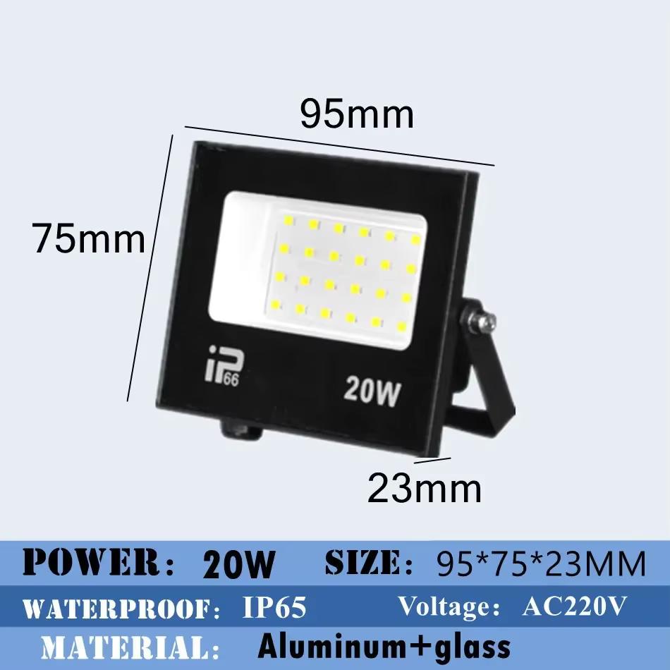 AC220V LED Flood Light Spotlight IP66 Waterproof Outdoor Garden Porch Courtyard Lamp  6500K Garage Gate Wall Lamps 100W 150W 200W
