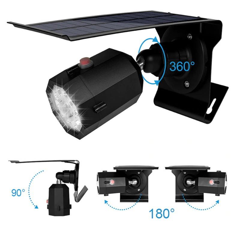 10LEDs High Bright Solar Human Body Induction Wall Lamp for Outdoor Garden Yard
