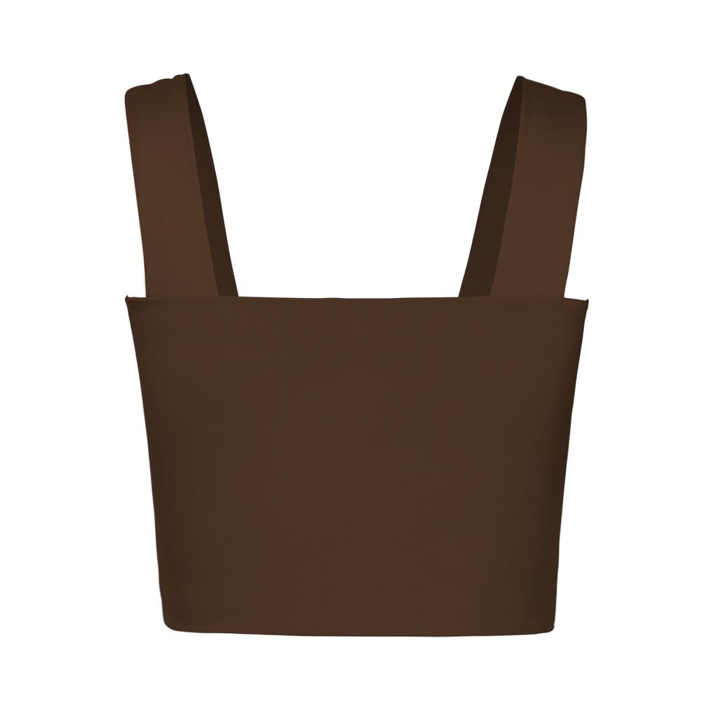 Square Neck Tank Top Wide Shoulder Straps Crop Tops Women Summer Camis Solid Color Camisole Fashion Tube Female Sleeveless Cropped Vest Y2K Clothes