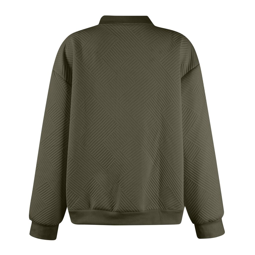 Womens Long Sleeve Zip Up Sweatshirts Jackets Full Zipper Lightweight Jacket Casual Pocket Loose Outwear Coat