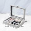 Jewelry Storage Box Dust-proof Transparent Large-capacity Hand Jewelry Stud Necklace Portable Exquisite Display Jewelry Box