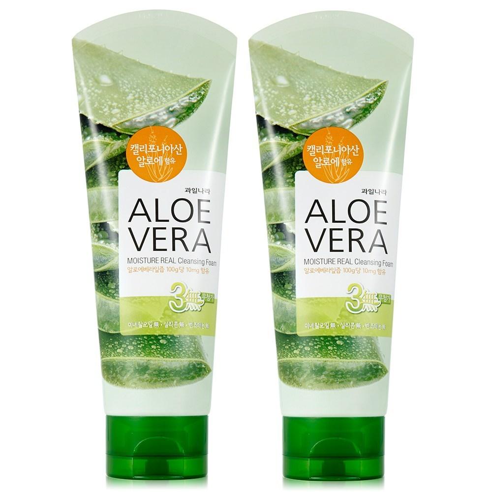 Kwailnara Aloe Vera Moisture Cleansing Foam, 2 Pieces, 150ml