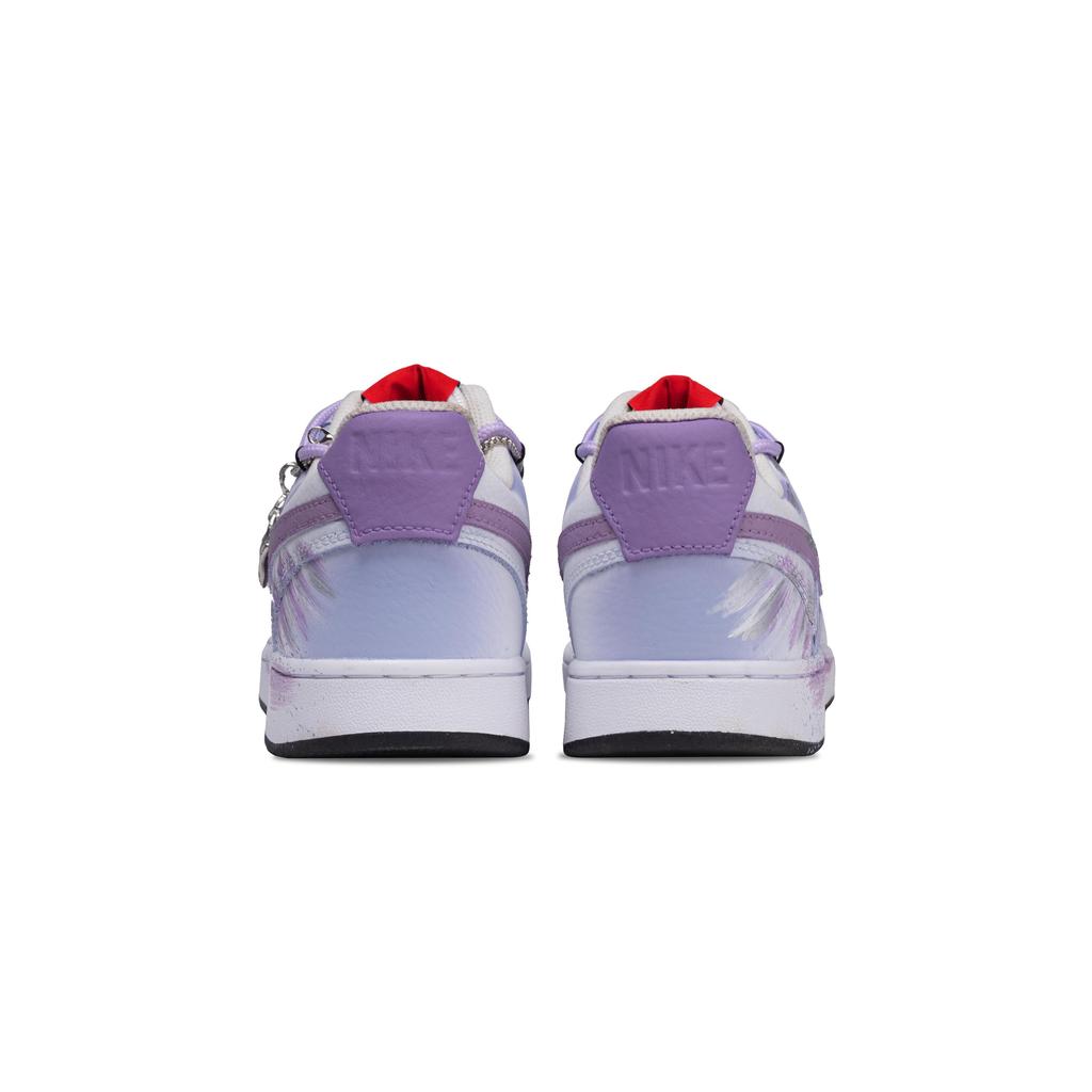 Nike Court Vision 1 Purple Swirl Waterproof And Wear resistant Low top Skateboard Shoes Men's Light Purple DM1187-101(Team365-)
