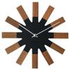 Настенные часы Interform Vielco Black Scandinavian Wood W25 x H25 x Sweep Movement CL-2949BK D2.5cm
