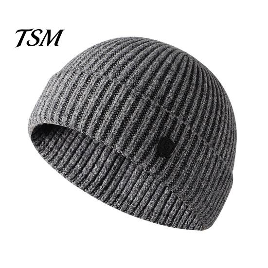 Unisex Knitted Hat Autumn Winter Warm Men Women Solid Color Exquisite Weaving Ribbed Beanies Outdoor Windproof Thick Hiking Cycling Brimless Knitting