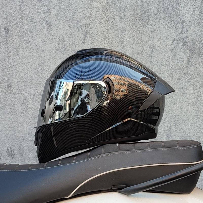 Мотоциклетный шлем для мужчин и женщин, спортивный автомобильный шлем с двойными линзами, новый национальный стандарт, четыре сезона, персонализированный Bluetooth