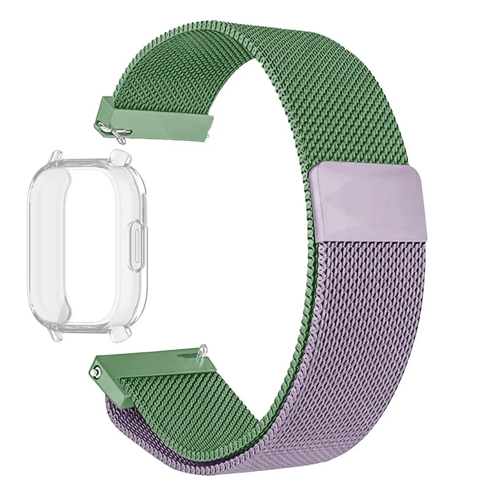 Чехол + Миланский магнитный ремешок для Redmi Watch 5 Active, Мягкий ТПУ чехол, Защитная пленка для экрана для Redmi Watch 5 Lite, Металлический ремешок для часов