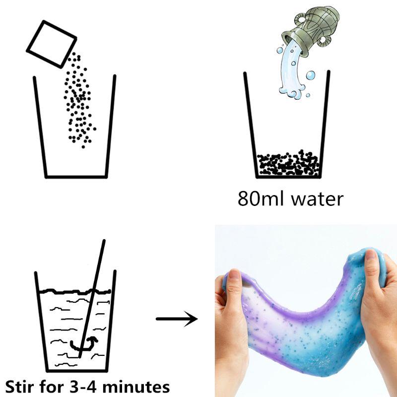 Magic Safe Slime Powder Make 80ml DIY Slime Borax Free Just Add Water Putty Slime Handgum
