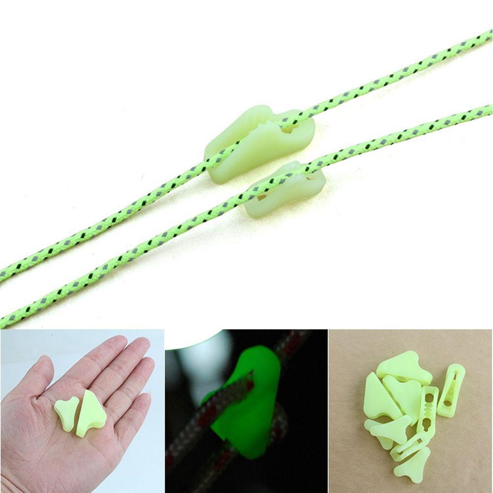 Anti-slip Tool Fluorescence Ropes Stopper Outdoor Tent Accessories Tightening Hook Wind Rope Buckle