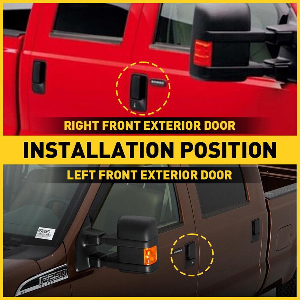 Сменные наружные дверные ручки передние задние водительские пассажирские для F250 F350 F450 99-16 7C3Z2522404AA 7C3Z2522405AA