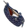 COACH JONIE 15 Logo Print Silver Hardware Signature Denim Shoulder Crossbody Tote Mini Women's Blue