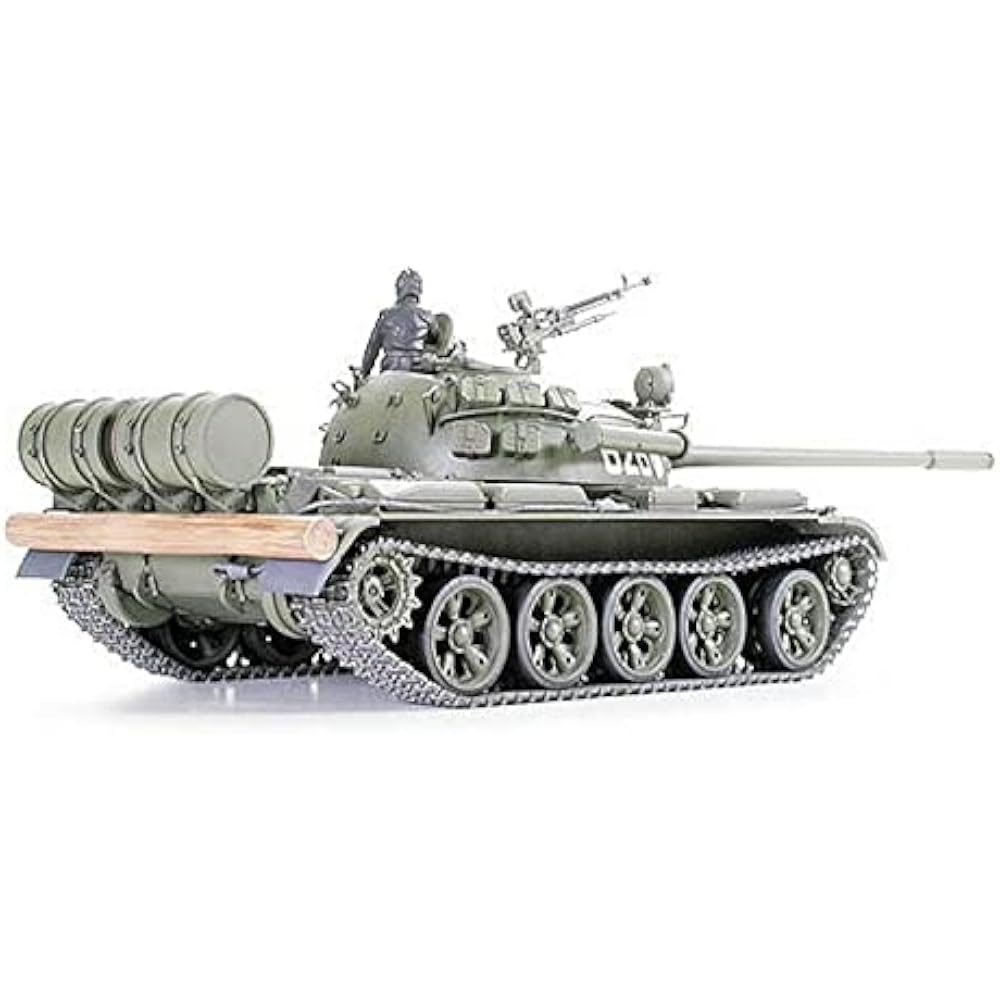 Серия военных миниатюр Tamiya 1/35 №. 257 Советский Танк Т-55А Пластиковая Модель 35257