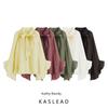 Kaslead New Women Clothes Western Style Fashion Casual Neckline Lace-up Perspective Top 1259011