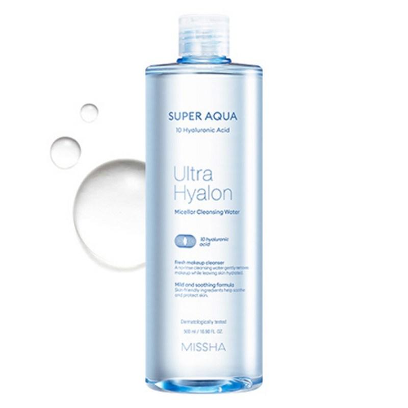 Missha Super Aqua Ultra Hyaluron Micellar Cleansing Water, 500ml, 1 pcs