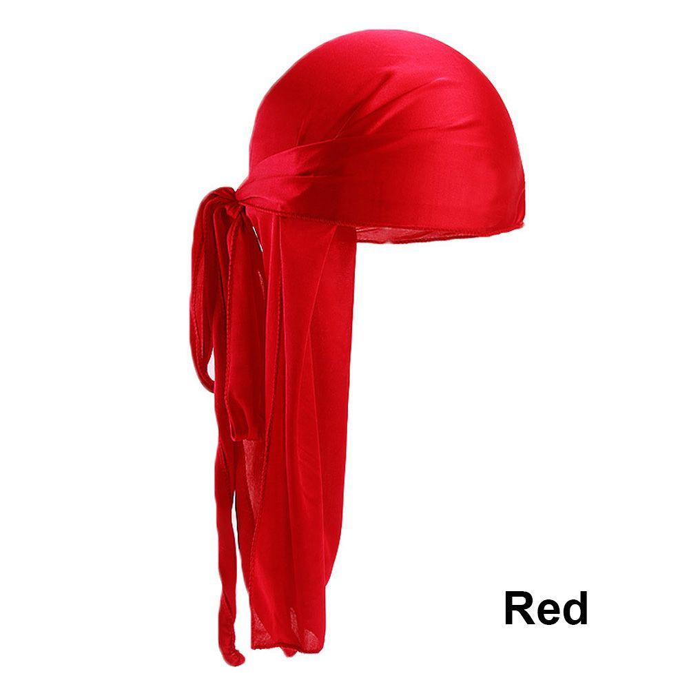 Men Women Elastic Cancer Head Scarf Pre-Tied Headwrap Turban Hijab Bandana Pirate Hat Silk Durag