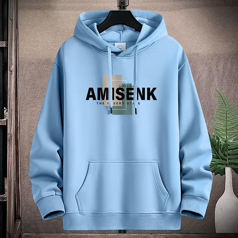 Мужская толстовка с капюшоном, спортивная рубашка, пуловеры больших размеров для мальчиков M-5XL