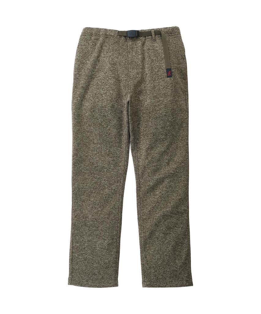 Gramicci Bonding Knit Fleece Cropped Pants | Bonding Knit Fleece Cropped Pants, Size L: Heather Olive