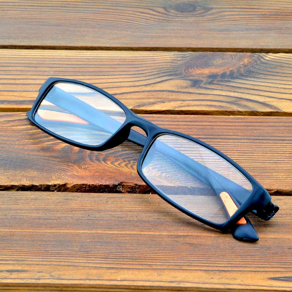 Противоусталостные линзы TR90 с прямоугольной черной оправой во всю оправу, очки для чтения от +0,75 до +4