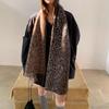 Autumn and Winter Fashionable and Versatile Retro Leopard Print Scarf for Women Winter Tassel Thickened Warm Versatile Shawl and Scarf
