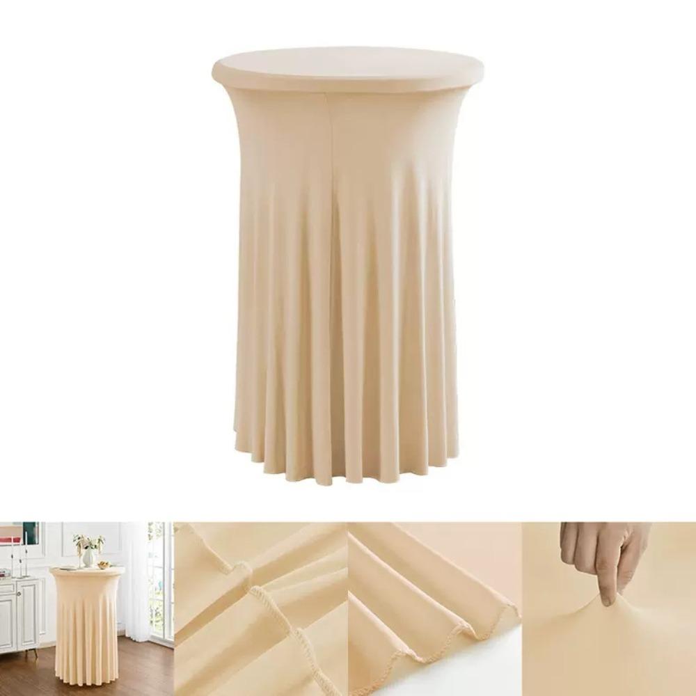 Solid Color Conference Table Skirt Elastic Bar Table Cover Practical Bar Counter Cover Hotel