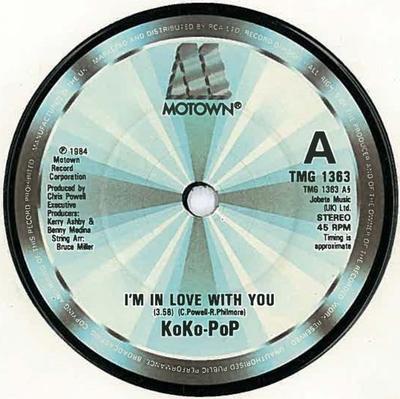 7-дюймовая пластинка KOKO-POP - I'm In Love With You TMG1363 Motown 1984 UK Соул/Фанк Б/У