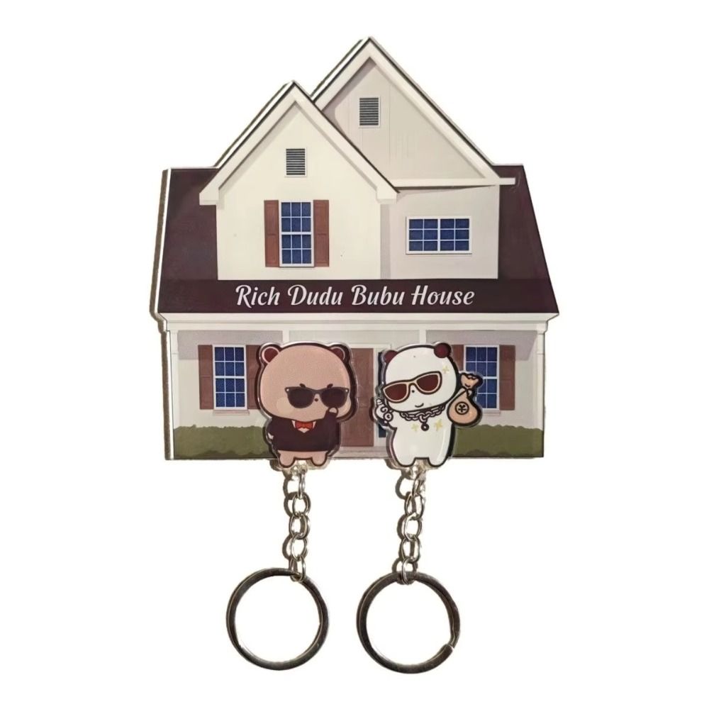 Креативный настенный держатель для ключей, мультяшный брелок-подвеска, новые брелоки Бубу Дуду