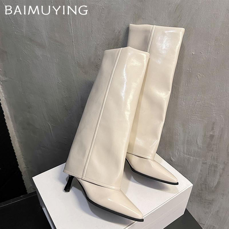 Высокие каблуки, кожаные высокие сапоги, женские туфли до колена с острым носком, женские модные зимние ботинки челси, новые туфли-лодочки, зимние гладиаторские ботинки