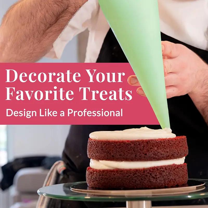 100PCS Jelly Mold Disposable Pastry Bags Extra LeakProof Cake DecoratingBakingIcingand CraftsDurableFood Safe