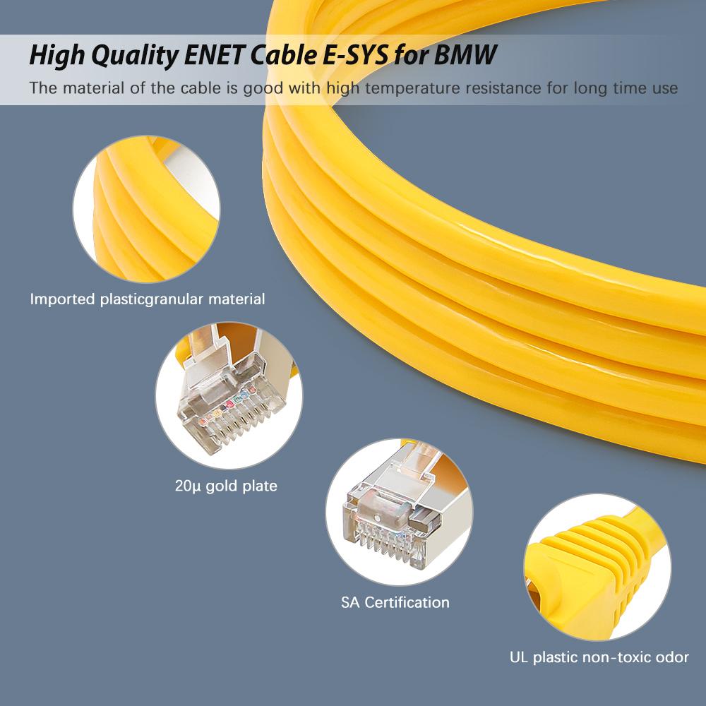 For Volvo Geely Zeekr Polestar Smart LYNKCO ENET OBD LAN Cable Car Diagnostic Tool OBD2 Scanner Online Programming Coding Cable