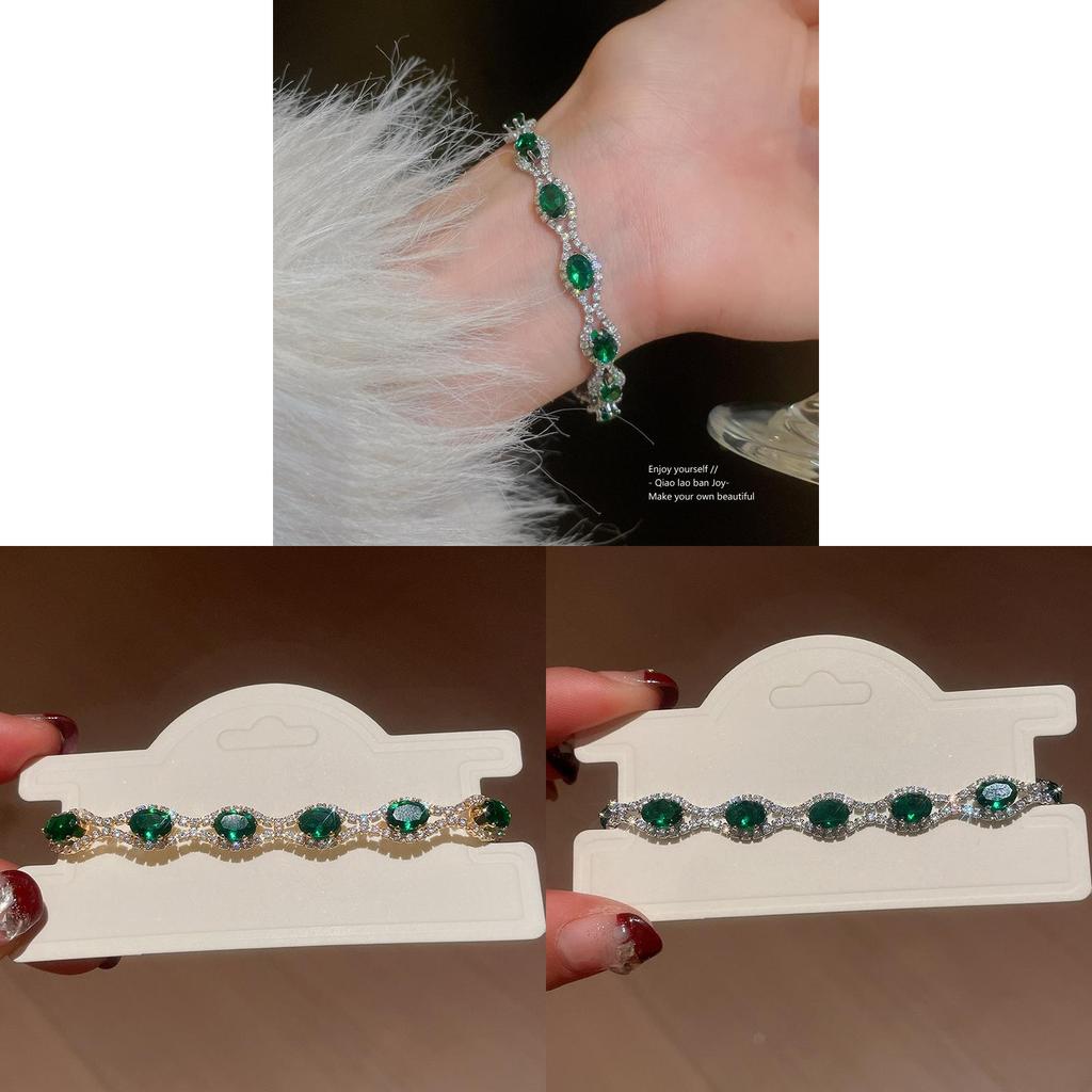 Европейский стиль Хрустальный Овальный Браслет Со Стразами Для Женщин