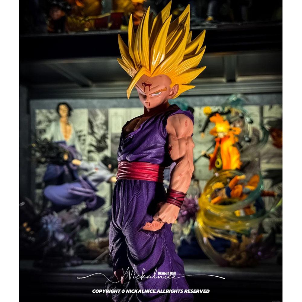 JT Z Super Saiyan 2 Gohan Battle Damaged Action Figure PVC Anime Statue Desktop Decor Collectible GiftFor Anime Fans