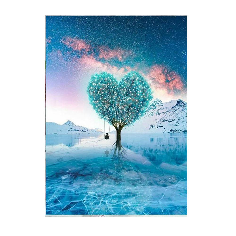 5D алмазная живопись, вышивка, цветок, пейзаж, Алмазная мозаика, Наклейка на стену, вышивка крестом, украшение для дома, живопись