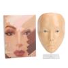 Makeup Practice Face with Plastic Stand 5D Silicone Full Face Makeup Practice BoardReusable