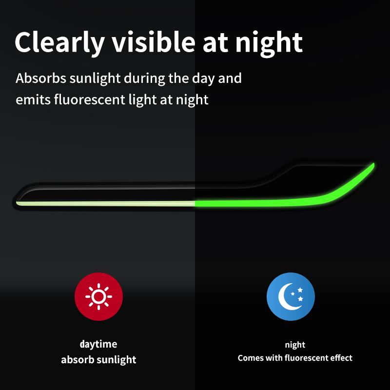 Для Tesla Mode 3-2023/модель y-2022 2023 флуоресцентная защита дверной ручки светящаяся автомобильная наклейка внешняя