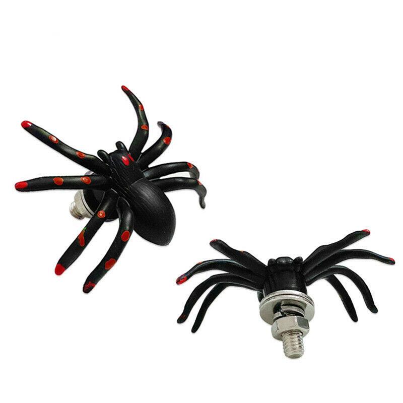 2 шт. 6 мм Универсальная мотоциклетная накладка-паук Рамка номерного знака Болты Винты Колпачки Для большинства мотоциклов M6 Крепежные винты Аксессуары