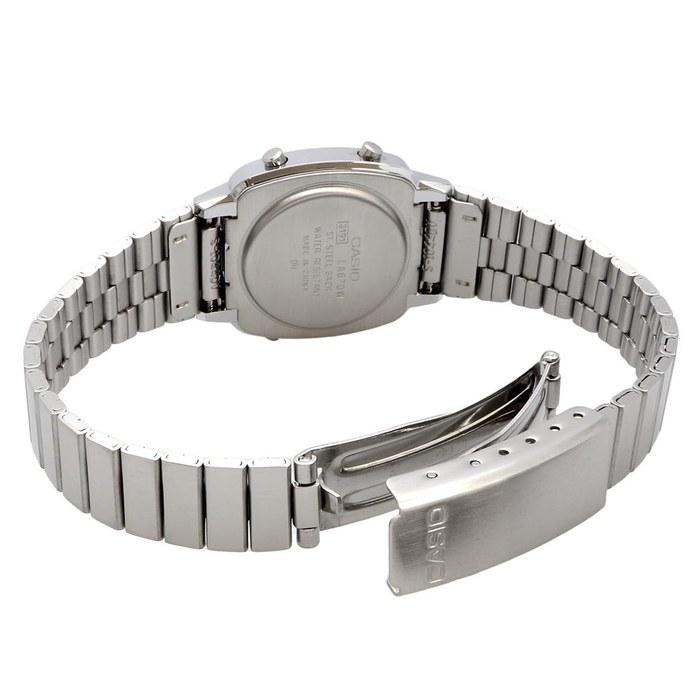 Женские цифровые часы Casio LA670WD-1 - Серебристый/Черный
