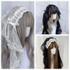 Black / White Lace Bow Hair Band Gothic Style Lolita Girls Headband Lolita Headwear  Party