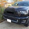 Для Toyota Sequoia 2019-2025 С 3/шт. Светодиодная подсветка Высококачественный ABS Стиль TRD Гоночные решетки Решетка переднего бампера автомобиля Глянцевый черный