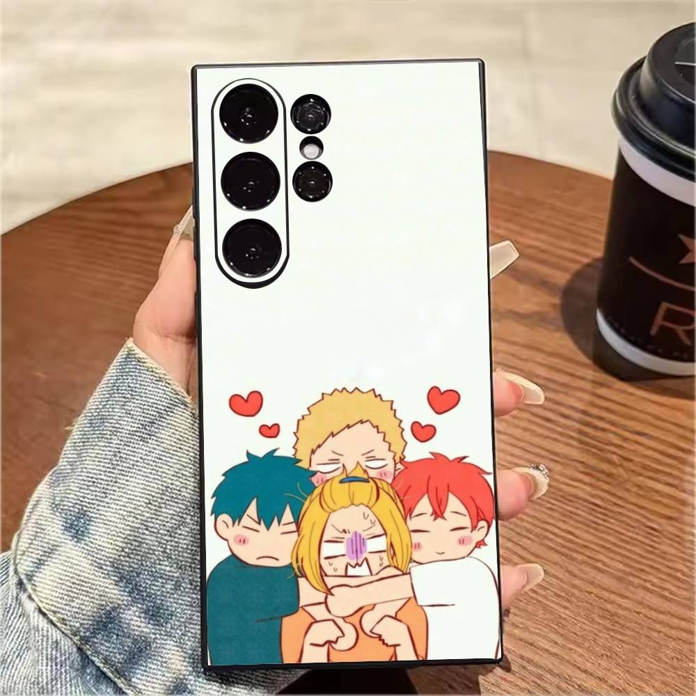 BL-Аниме Given BoyS-Love Чехол для телефона Samsung S25,S24,S21,S22,S23,S20,Ultra,S26,Plus,Fe,Note,5G Черный