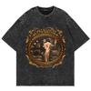 Cotton Tee Shirt Rauw Alejandro Coca Nuestra Tour 2025 TShirts Vintage Retro Men/women TShirt Oversize Mineral Wash Tops