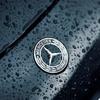 AABID1 Car For Mercedes benz AMG 1PCS 57mm Wreath Flat Bonnet Badge Emblem for Mercedes Benz W124 W140 W163 W202 W203 W204 W208