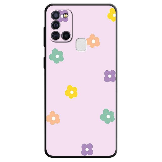 Милый чехол с цветочным рисунком для Samsung Galaxy A10 A40 A03s A04s A03 Core A04 A20e A10s A70 A02 A01 A02s A50, силиконовый матовый чехол-бампер