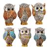 Милый набор статуэток совы из 3 штук Не слышу Не вижу Не говорю Скульптуры животных Украшения для дома Офиса Настольный декор