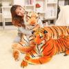 Cartoon Animal Tiger Simulation Plush Toy With Pp Cotton Filling Decoration Doll