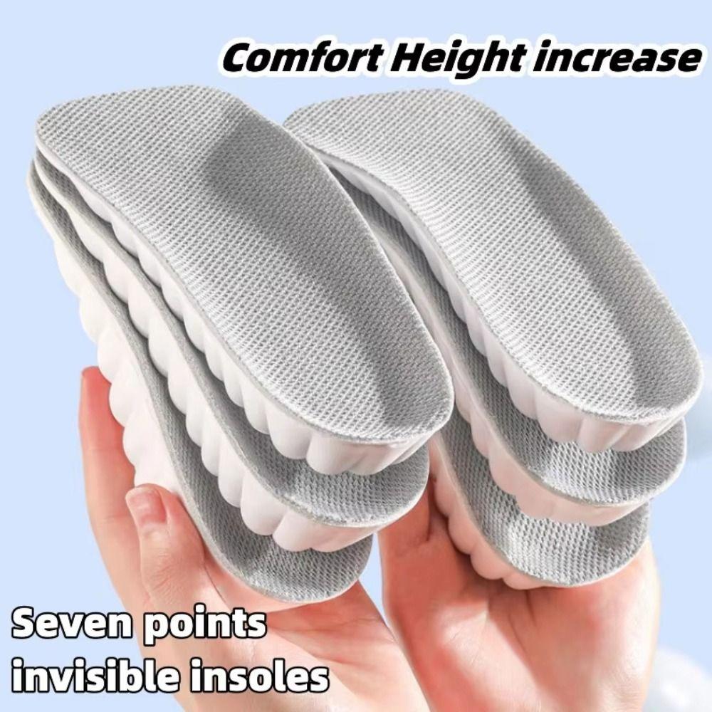 2 Pairs Soft Height Increase Insoles Cloud-sensing Sport Cushion Insoles Sports Running