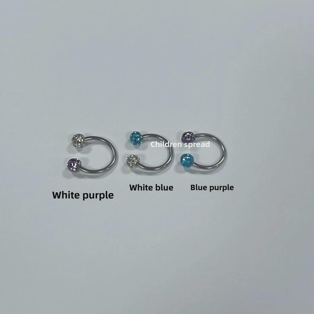 Гладкое резиновое покрытие в виде подковы для пирсинга губ - Горячая девушка Замена пирсинга губ