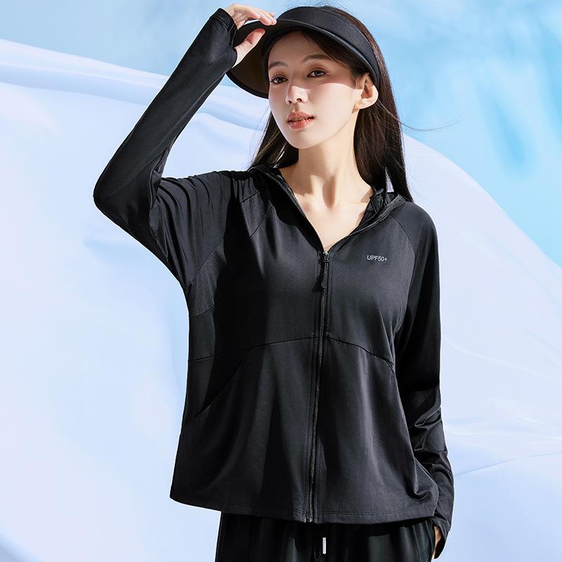 Vinyl ice silk sunscreen clothing women's summer thin sunshade breathable anti-ultraviolet original yarn upf10 + sunscreen clothing women