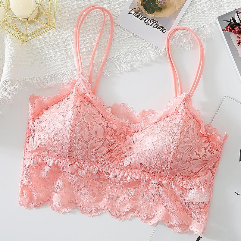 Женские кружевные бюстгальтеры, удобный однотонный бюстгальтер без косточек, сексуальное нижнее белье, жилет, женское открытое беспроводное нижнее белье, бесшовный бюстгальтер