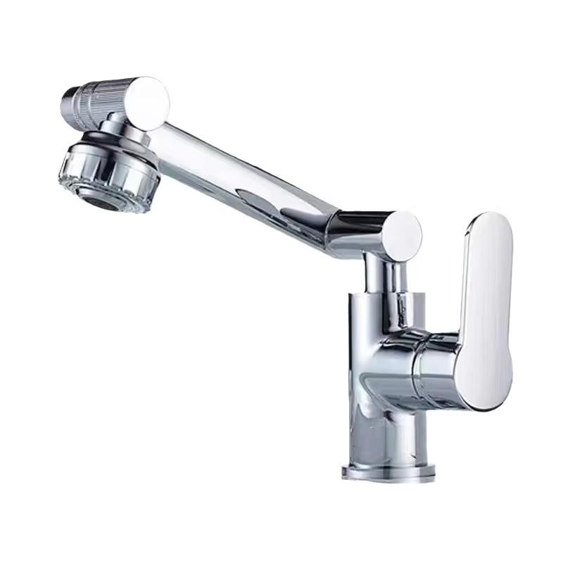 Кухонный смеситель с поворотом на 1080°, Смеситель для кухонной раковины, Смеситель для раковины в ванной комнате, Смеситель для умывальника, Многофункциональный кран для холодной и горячей воды